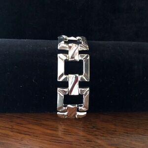 $168 Estate Bracelet Sterling Silver 27.1 Grams Marked 925 ITALY